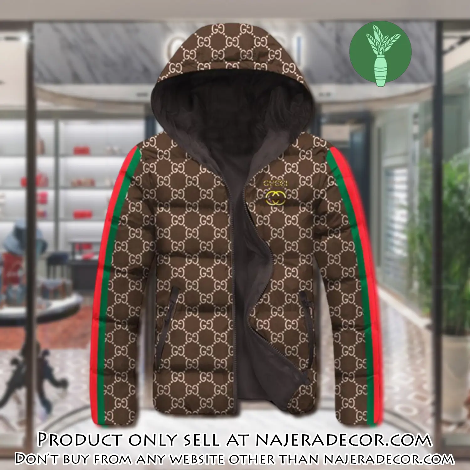 Gucci downfilled coat ultralight down jacket outdoor jacket warm outwear dfj1011 njr3352200